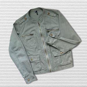 Olive Green Zip Jacket